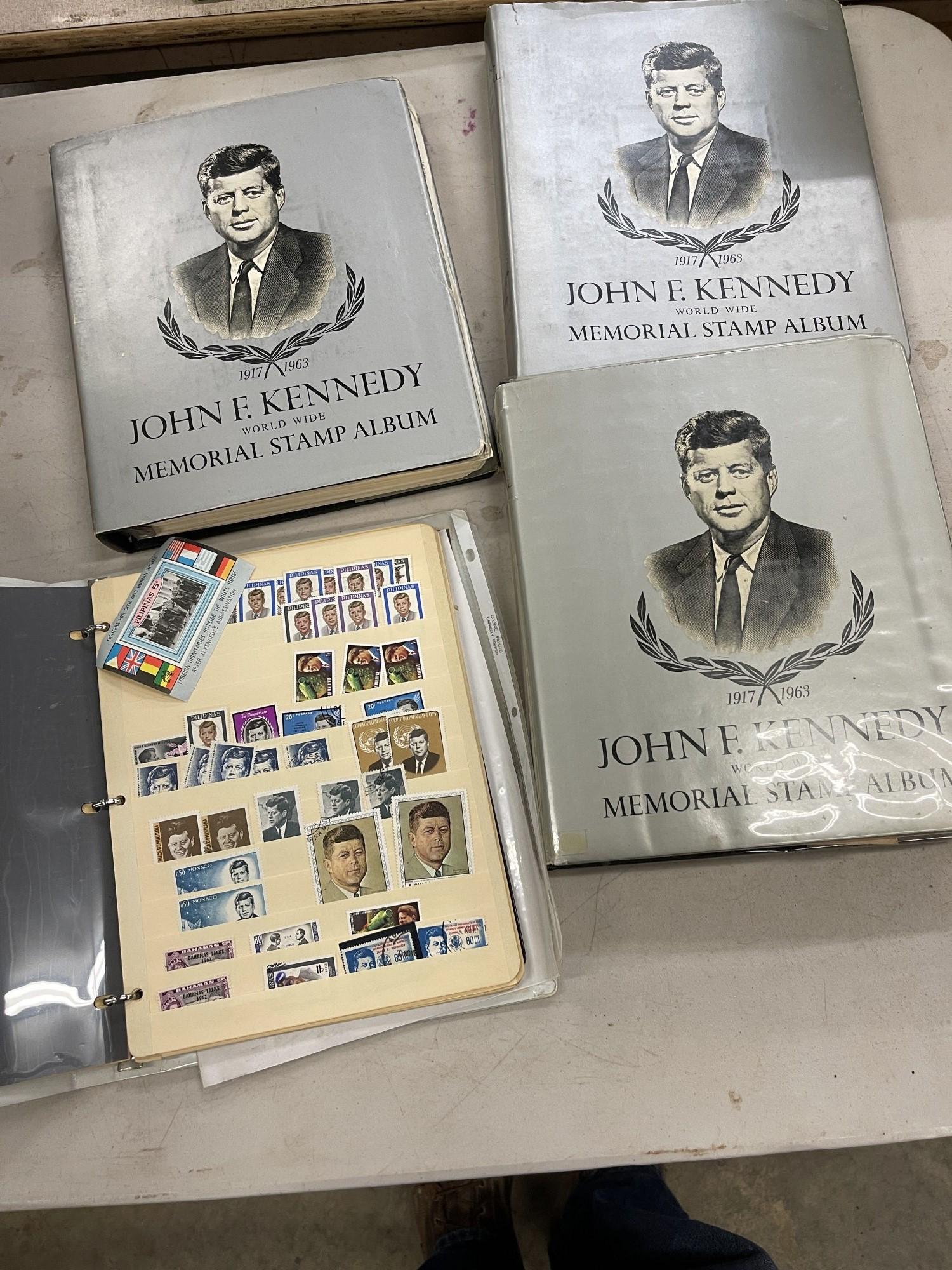 4 Binders of Kennedy Stamps (1 of 18)