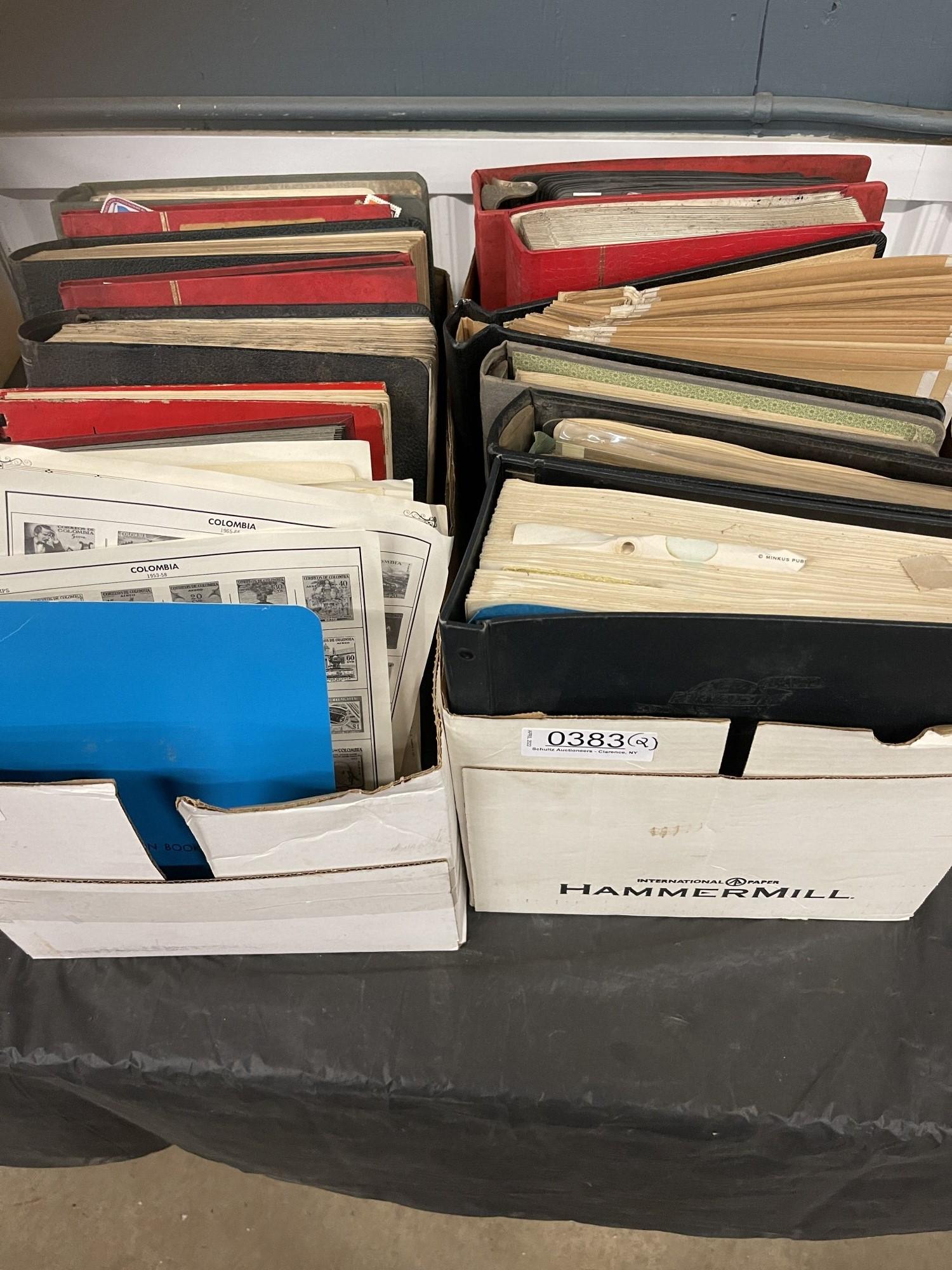 2 Boxes Stamp Albums incl US and Foreign (1 of 19)