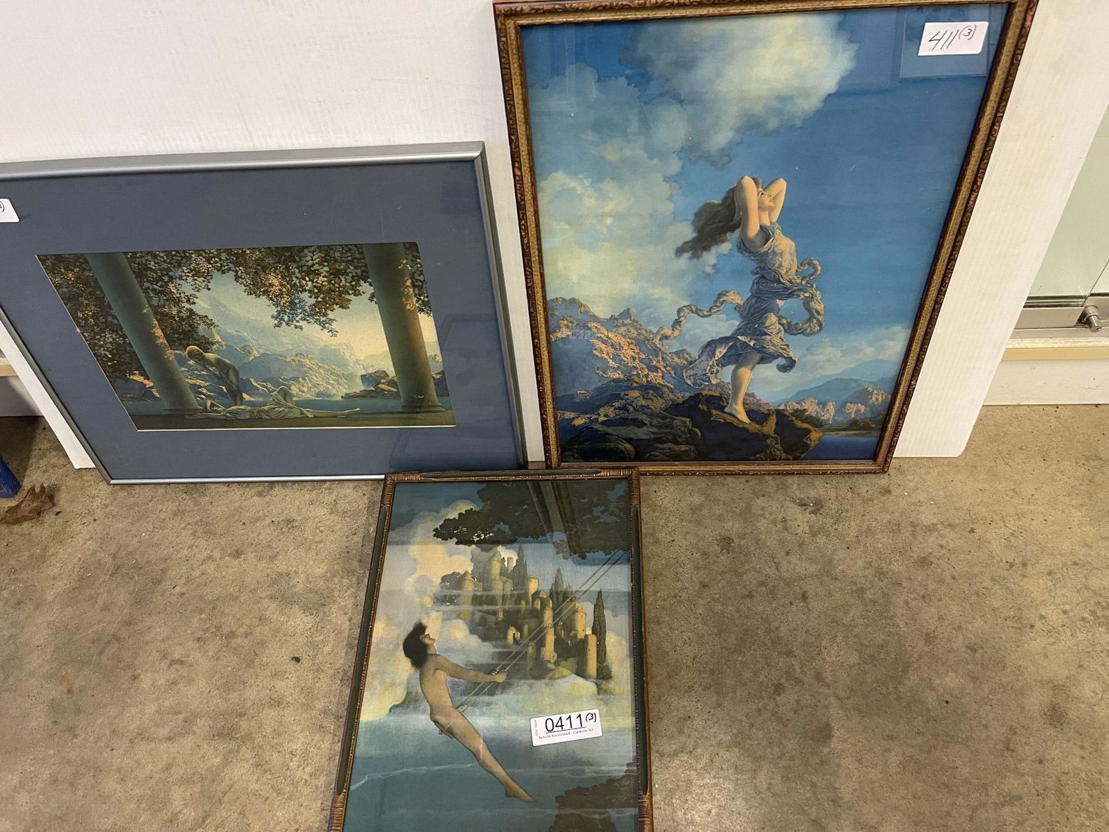 3 Framed Maxfield Parish Prints (1 of 7)