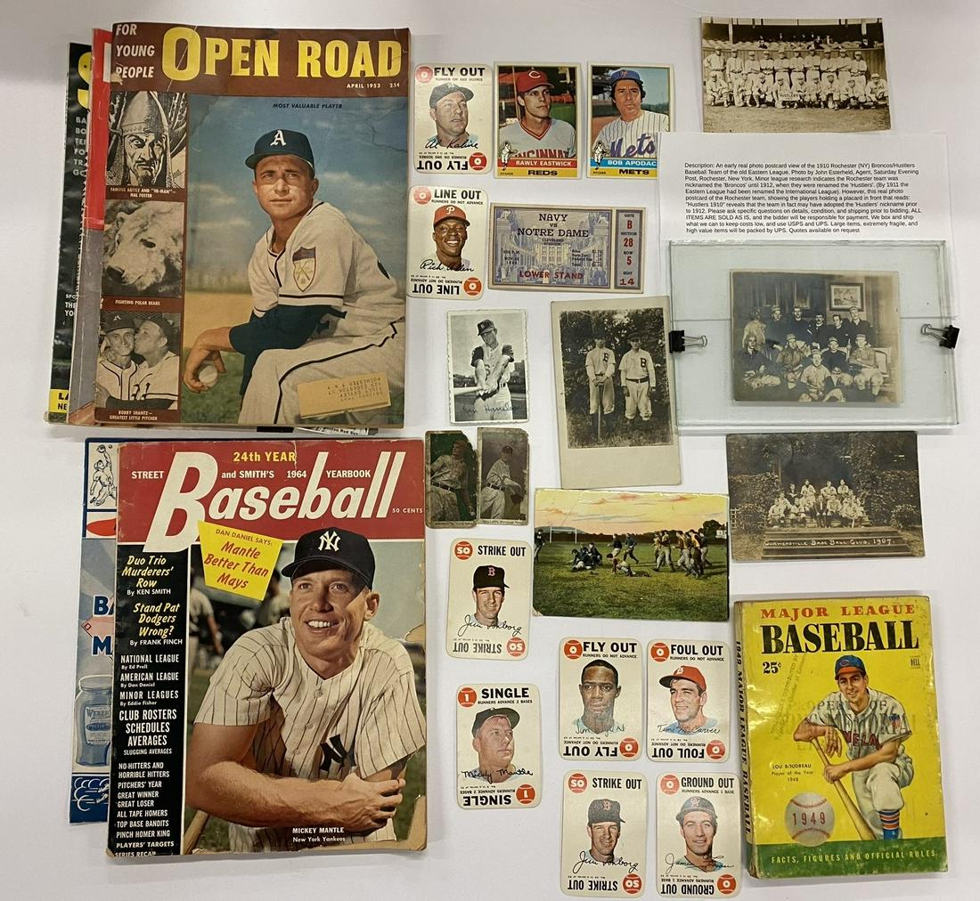Baseball Ephemera Lot incl Early Baseball Photo (1 of 20)