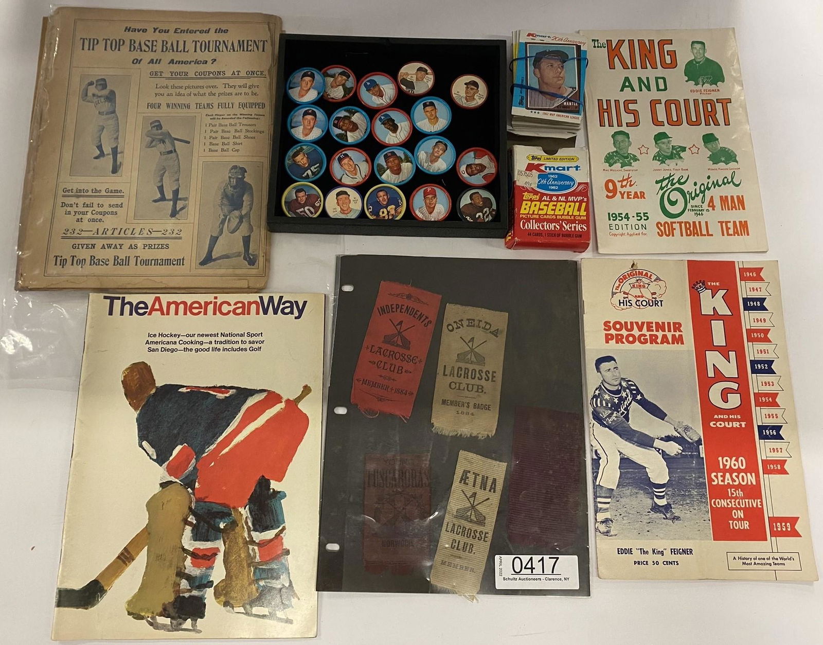 Sport Lot incl. 1884 Lacrosse Club Ribbons (1 of 13)