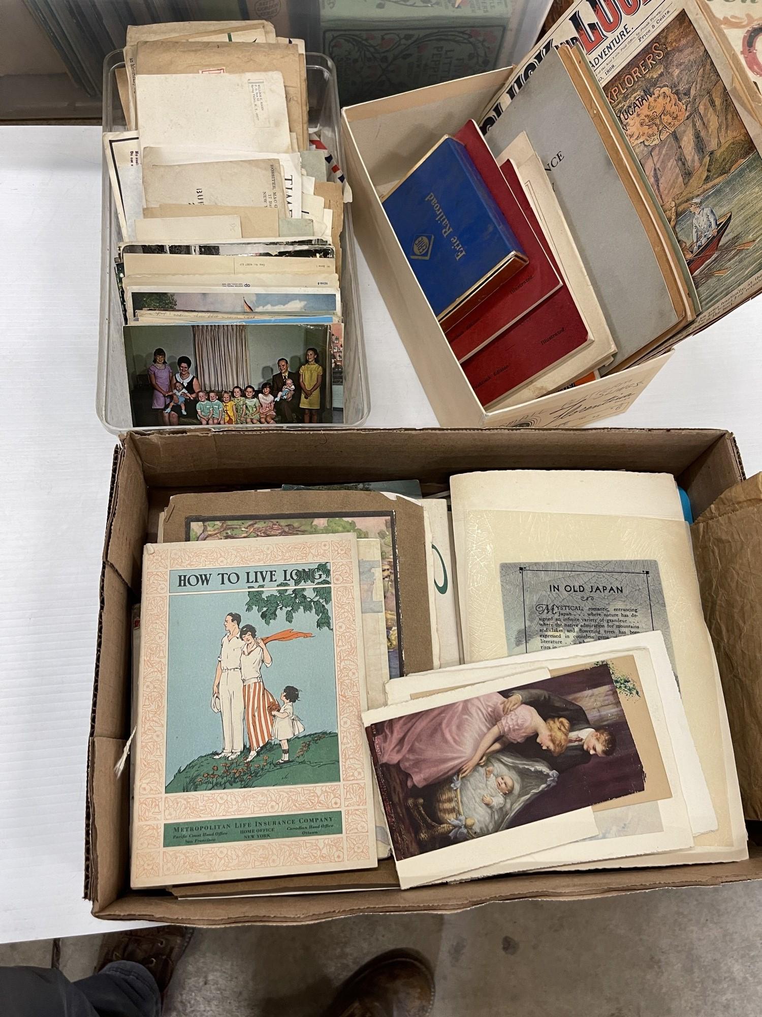 Ephemera Lot incl. Postcards, First Day Covers (1 of 7)