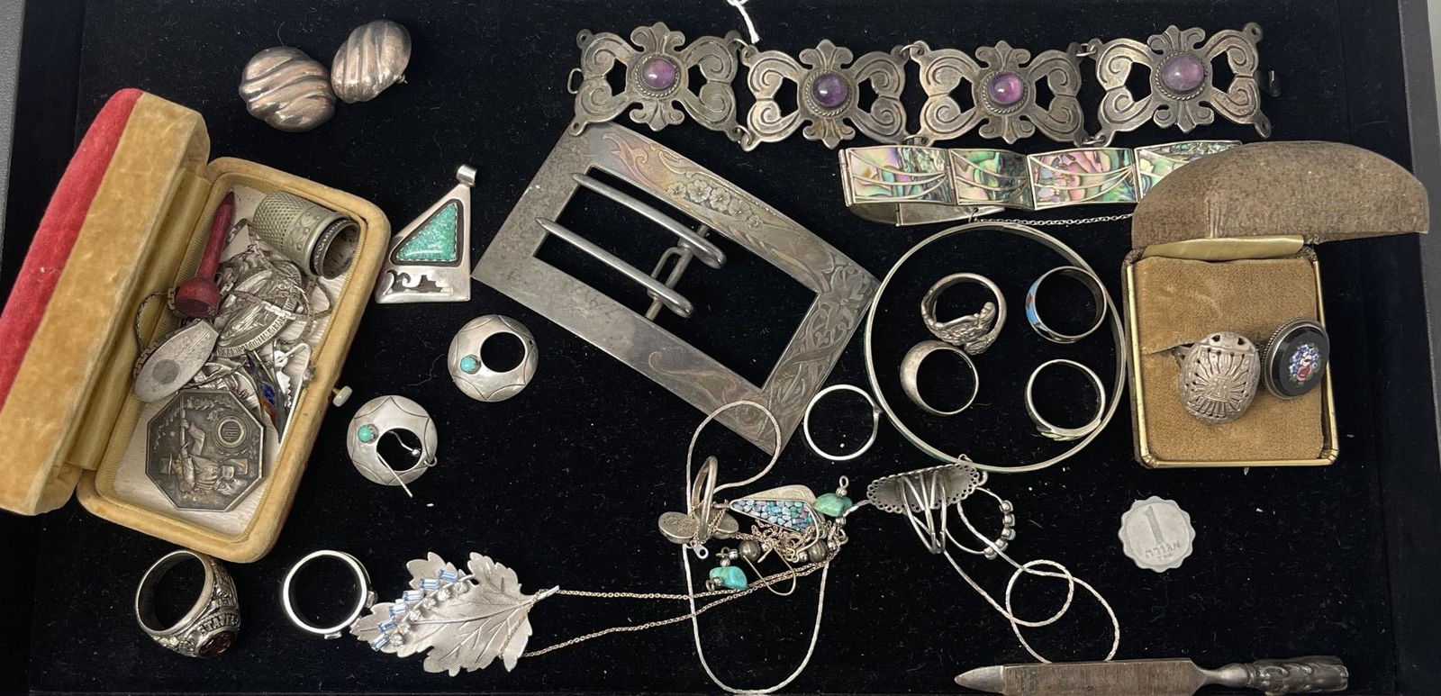 Misc. Silver Jewelry incl. Rings, Bracelet, etc (1 of 12)
