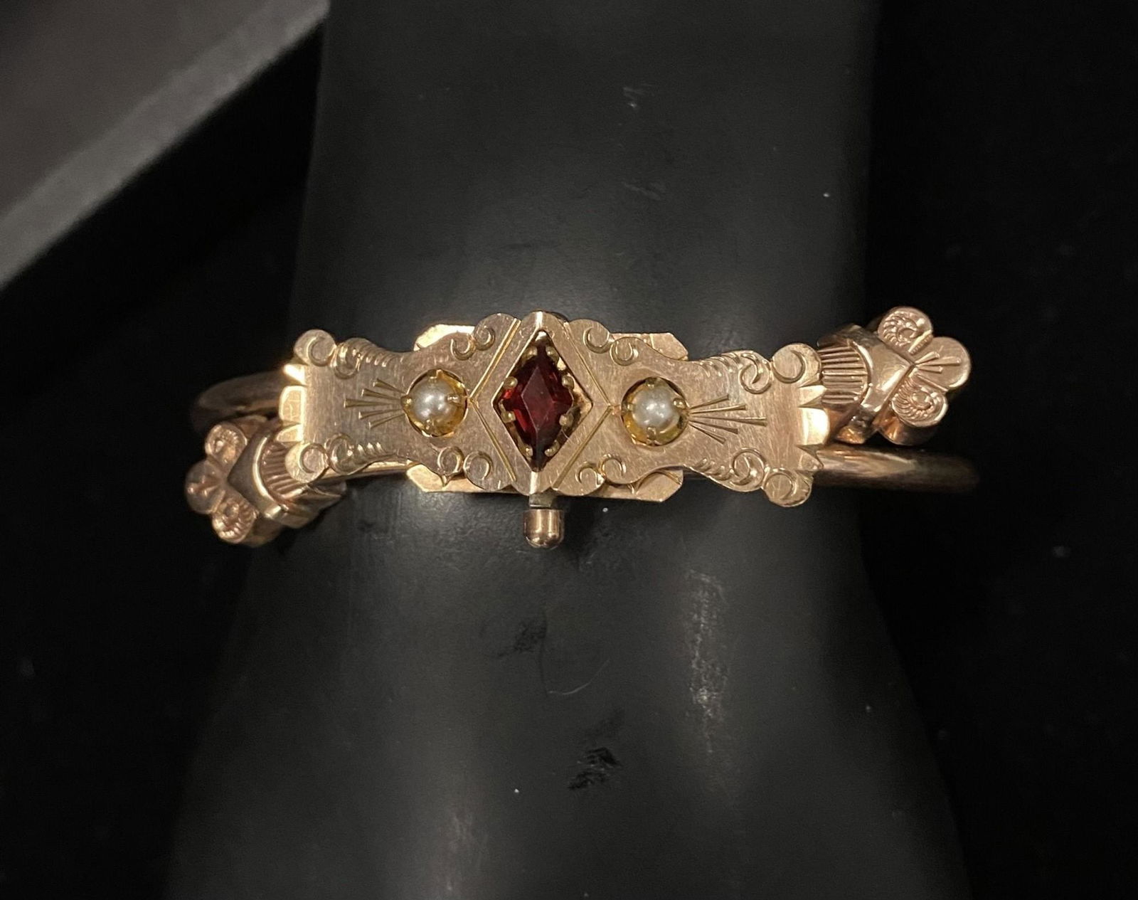 Victorian Gold Filled Bracelet w/ Pearls (1 of 8)