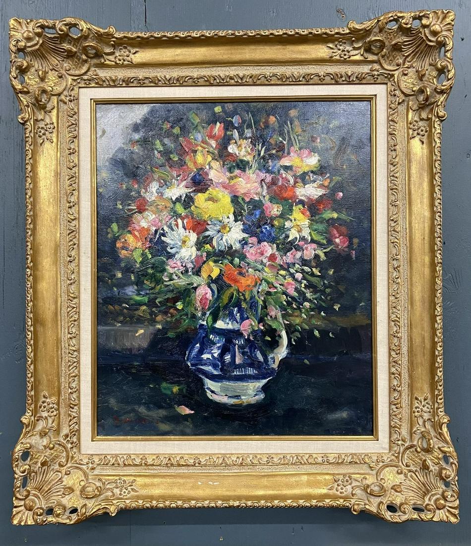 Signed Oil on Canvas Still Life Painting (1 of 4)