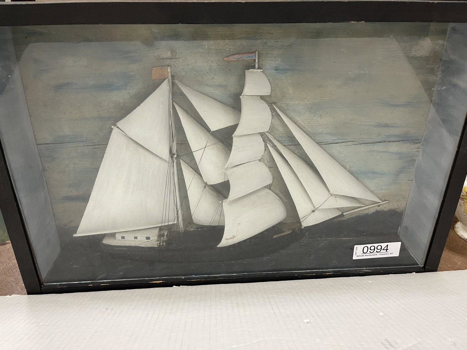 Diorama of Sail Boat Early 1900s (1 of 11)