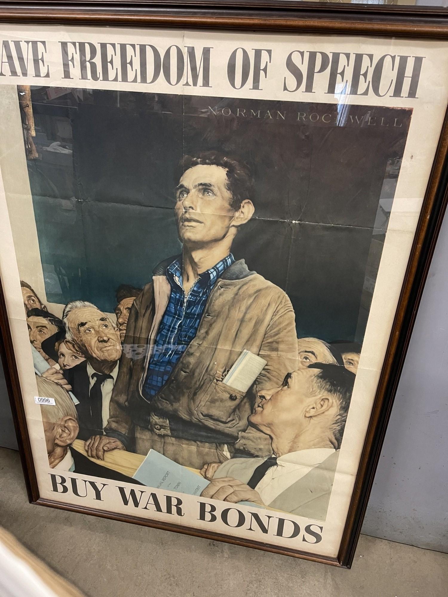 WWII War Poster by Norman Rockwell (1 of 3)