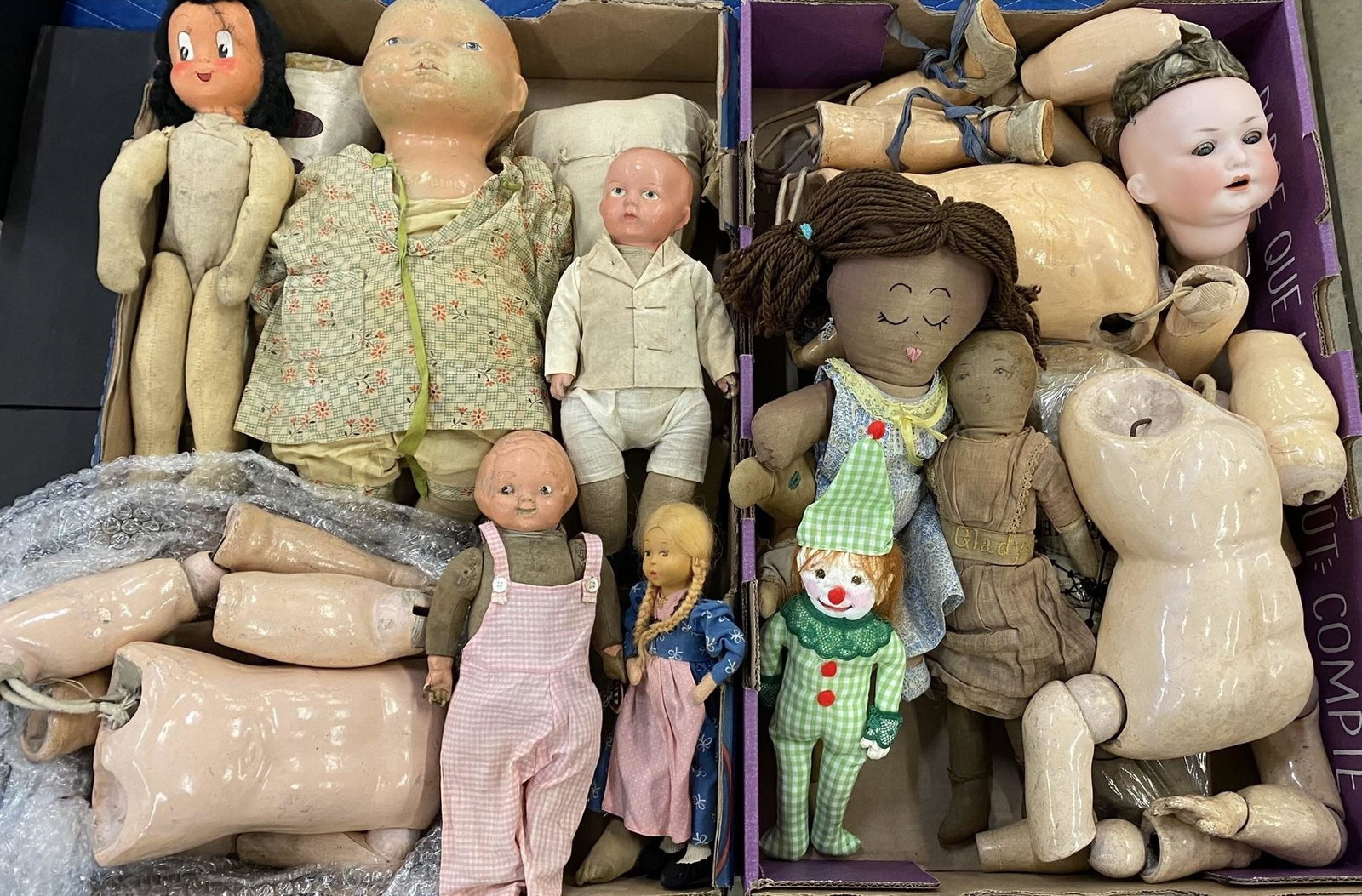 2 Large Boxes of Dolls, Parts, Etc. (1 of 17)