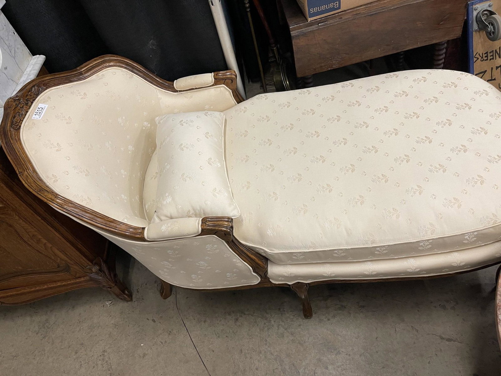 French Provincial Upholstered Lounge Chair (1 of 2)