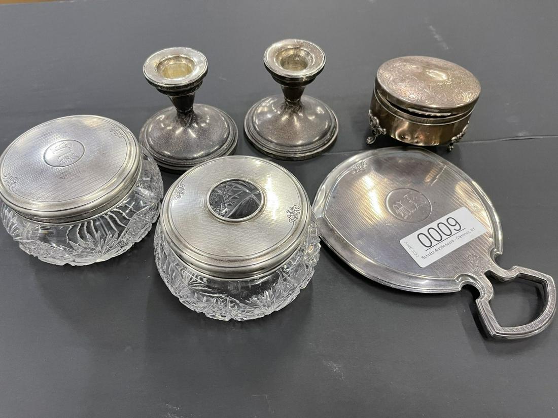 Group of Misc. Sterling Pieces incl Powder Jars (1 of 1)
