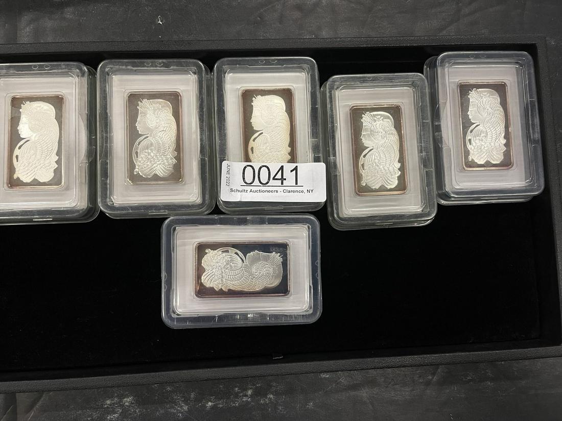 6 - 100g. 999 Silver Bars by PAMP Co. (1 of 3)