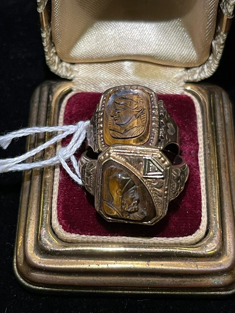 Pair of 10k Gold Rings w/ Stones (1 of 1)