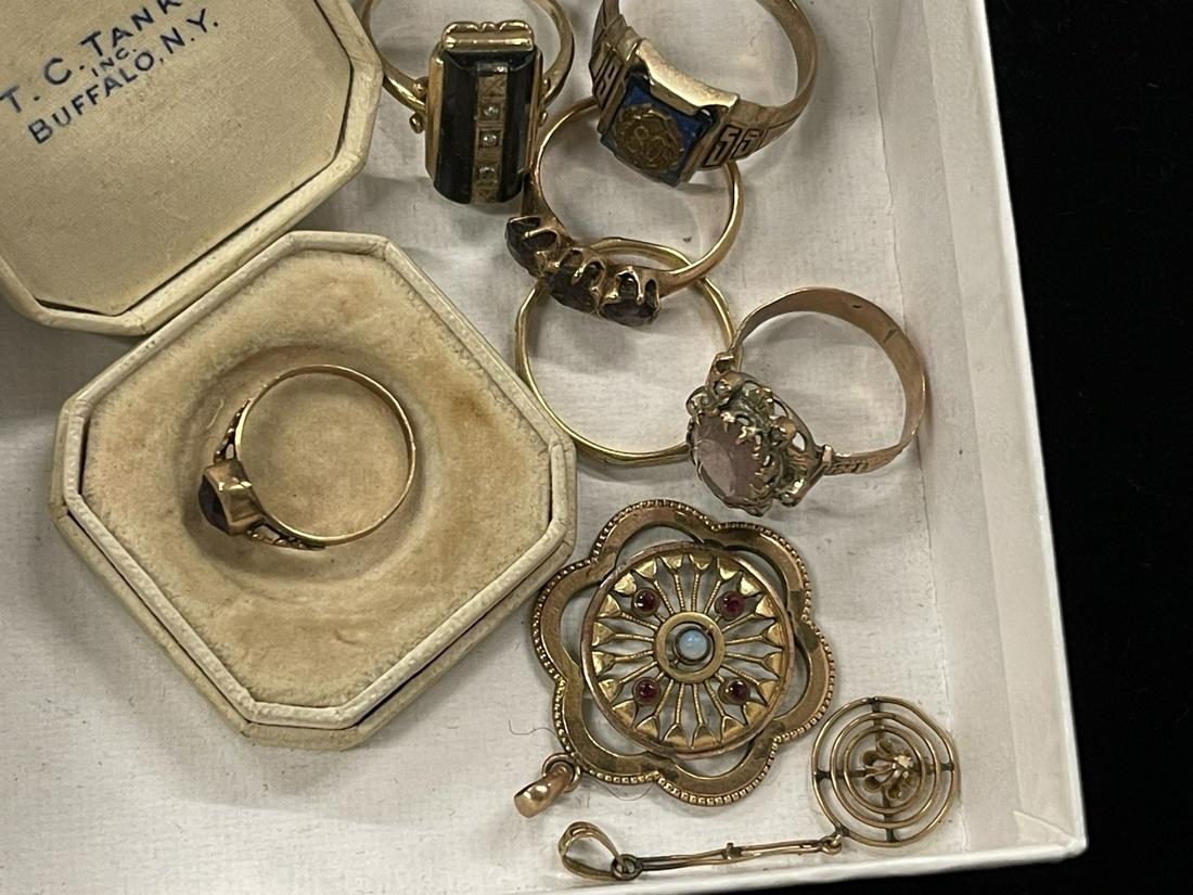 Group of Misc. Gold Rings incl 10k etc (1 of 2)