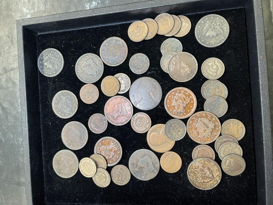 Early Large Cents, Mostly American, etc (1 of 4)