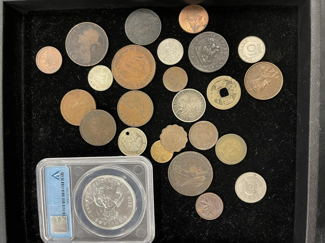 Group of Misc. Coins incl Chinese Coins, etc (1 of 5)