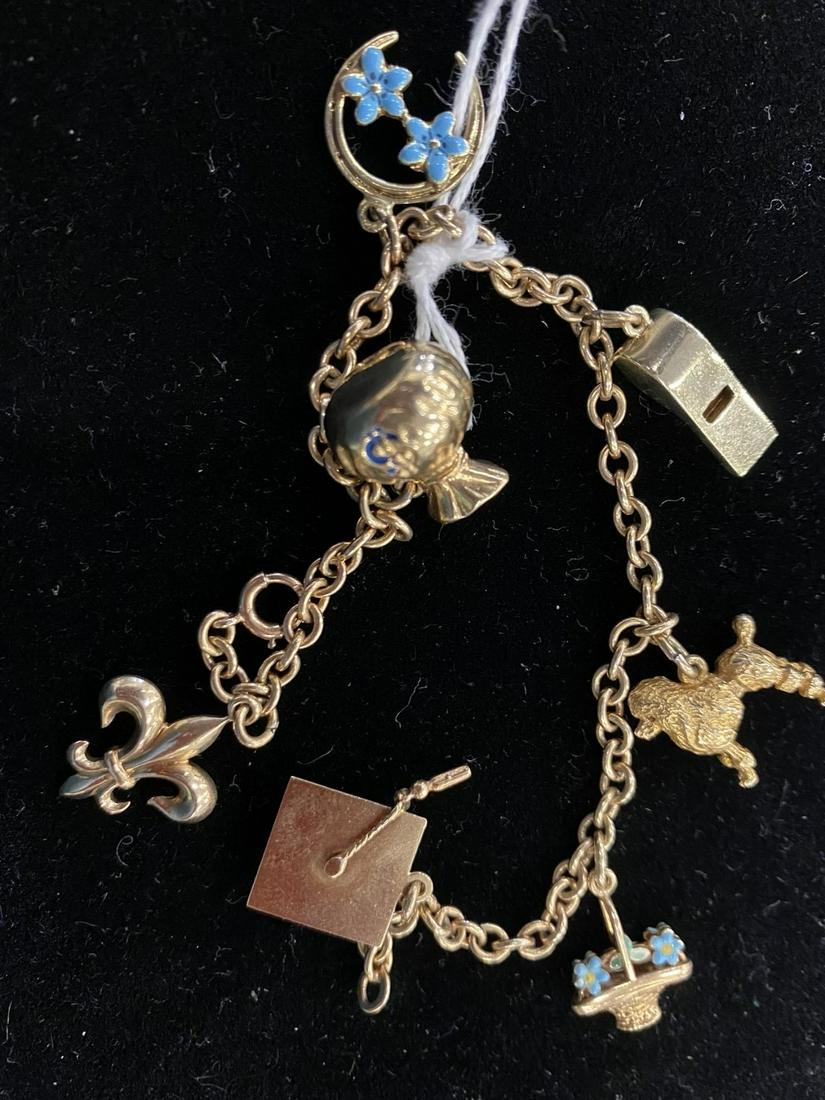 14k Gold Charm Bracelet (1 of 1)