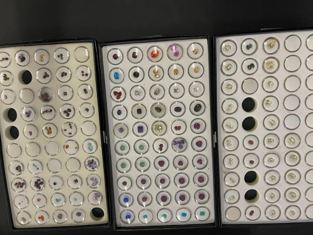 3 Trays of Precious & Semi-Precious Stones (1 of 4)
