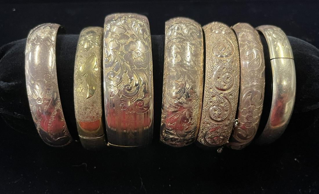 7 Mostly Gold Filled Bracelets (1 of 5)