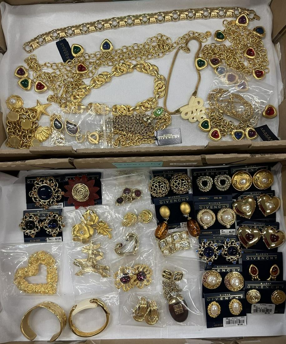 2 Boxes by Givenchy incl Necklaces, etc: 2 Boxes by Givenchy incl Necklaces, Bracelets, Earrings, etc -