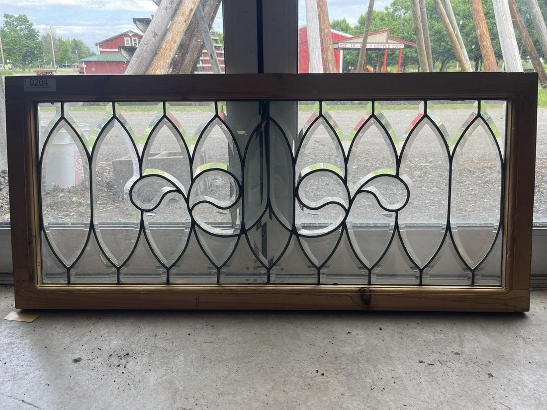 Beveled and Leaded Glass Window (1 of 5)