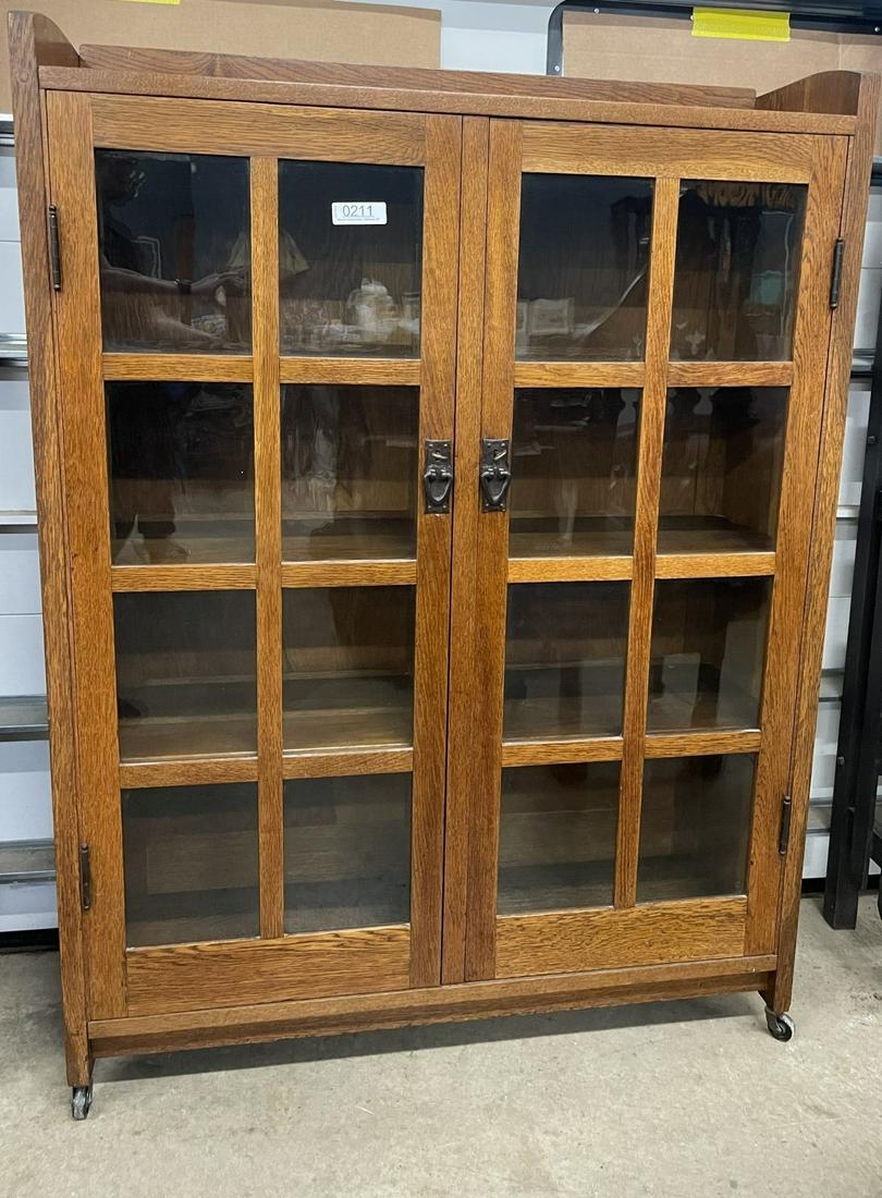 Gustav Stickley 2 Door Bookcase (1 of 7)