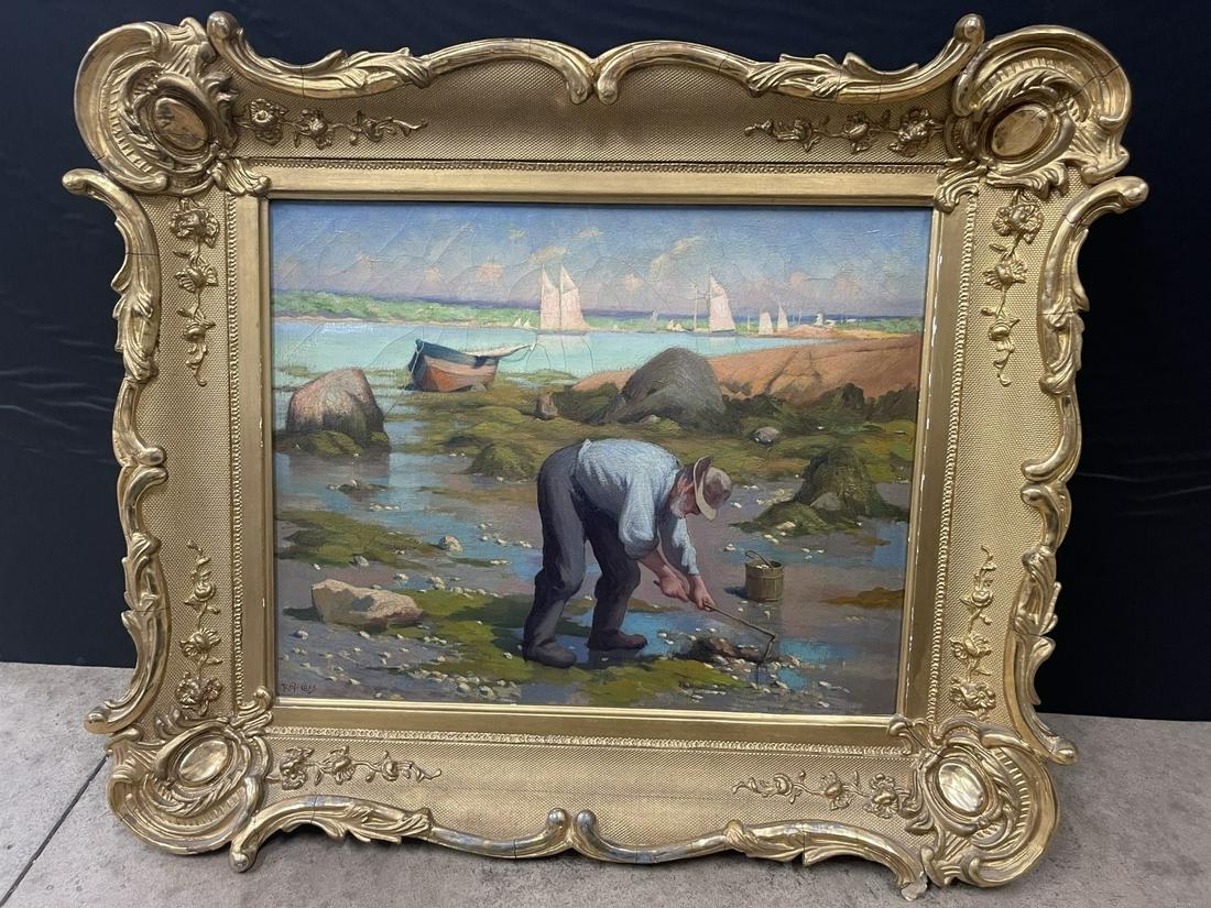 Reginald Cleveland Coxe Oil on Canvas Painting (1 of 8)