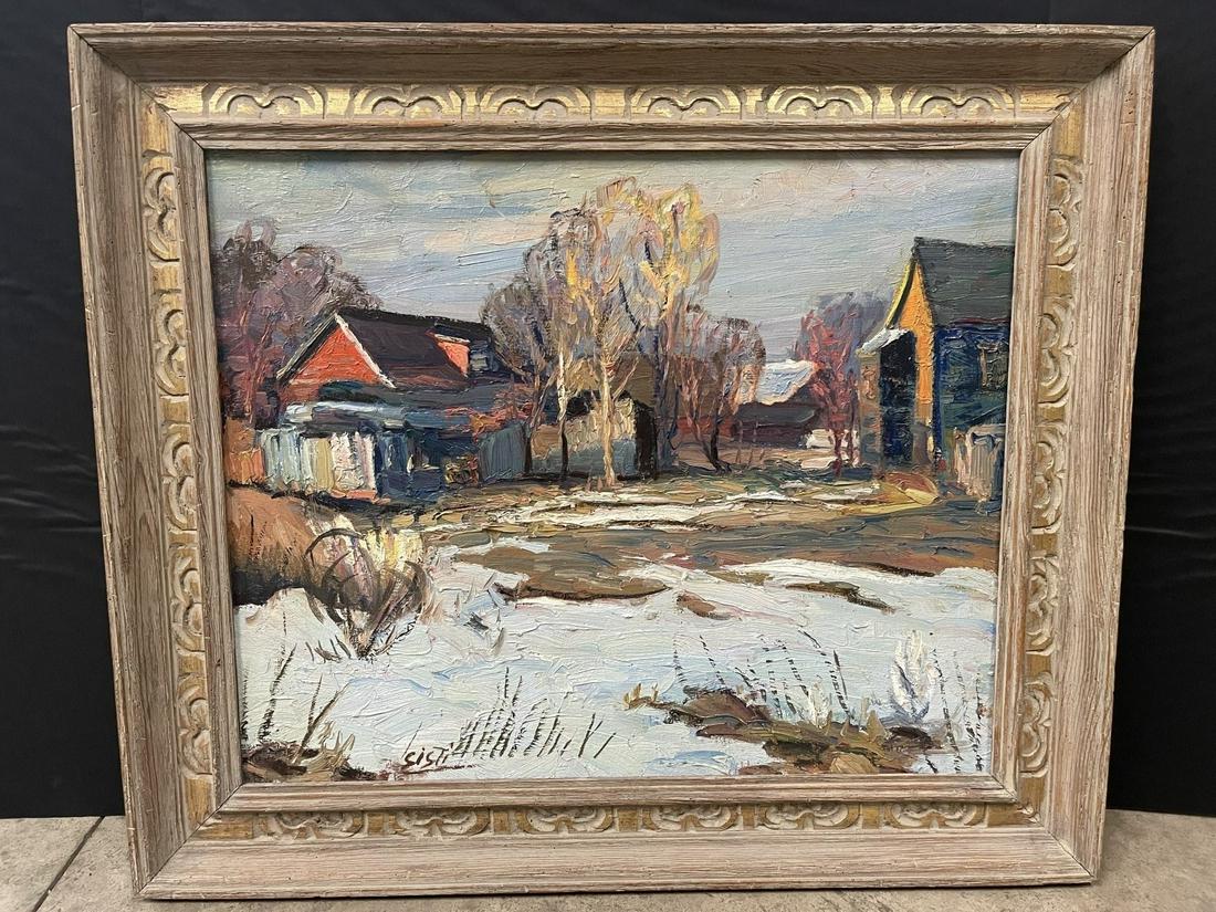 Oil on Canvas Painting Signed Sisti (1 of 6)