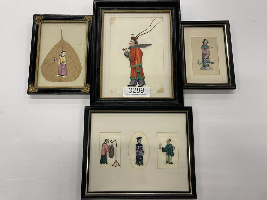 4pcs Artwork incl Triptych Watercolor (1 of 9)