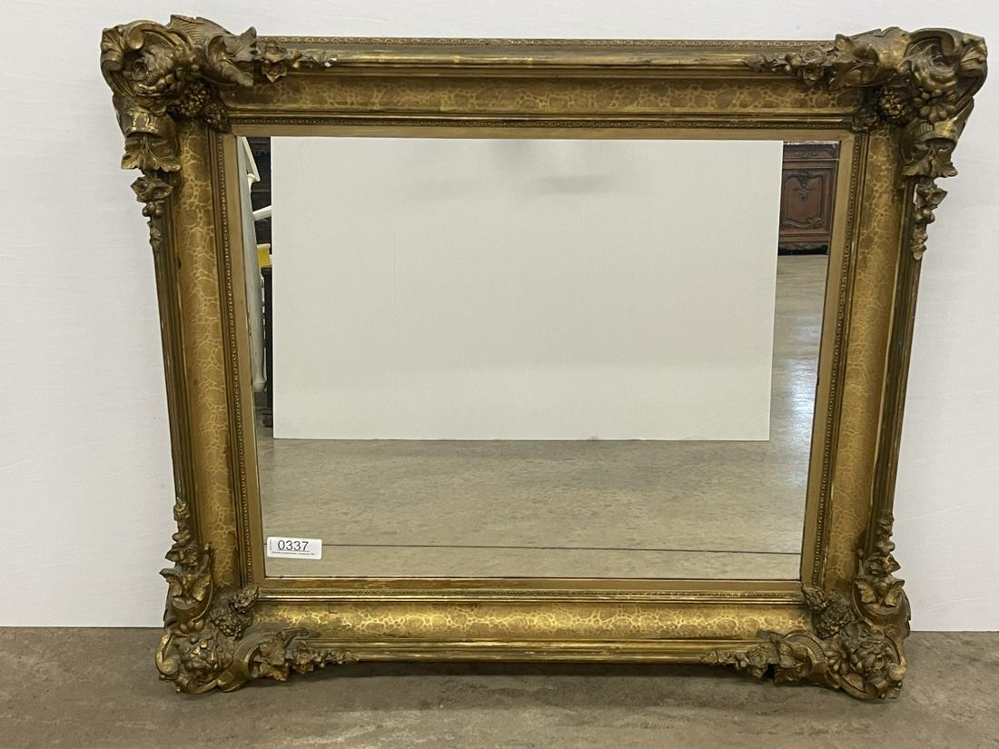 19th C Gold Leaf Frame w/ Mirror (1 of 6)