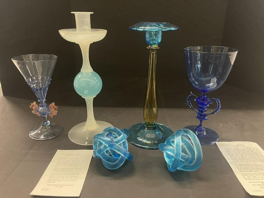 6pcs Glass incl 2 Candlesticks, Goblets, etc (1 of 11)