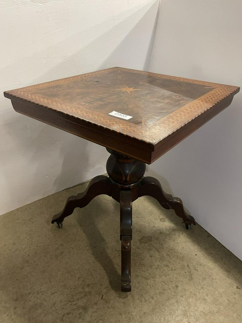 Game Table Inlaid w/ Star (1 of 9)