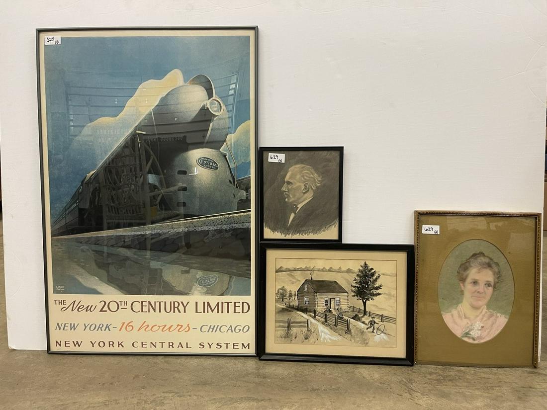 Group of Artwork incl. by Artist Grace Farnham (1 of 9)