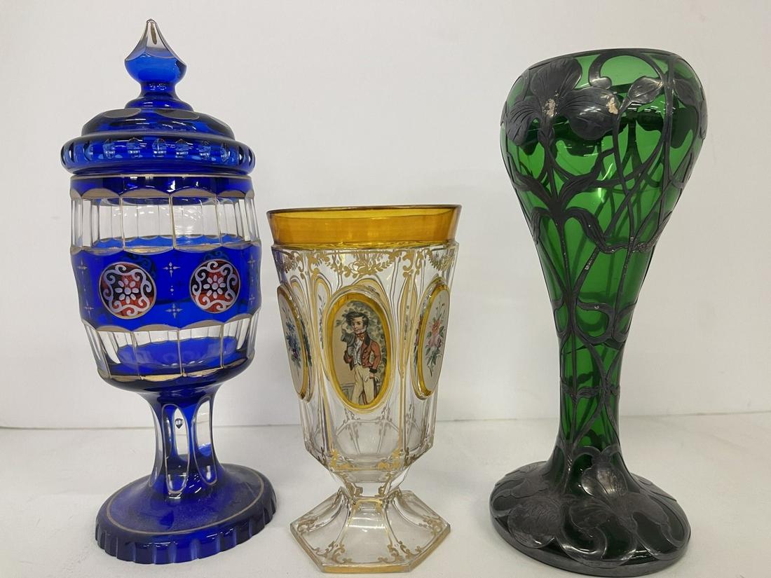 3 pcs incl. Moser style portrait goblet (1 of 7)