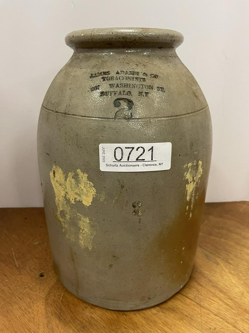James Adams & Co., 2 gal Crock, Buffalo, NY (1 of 4)