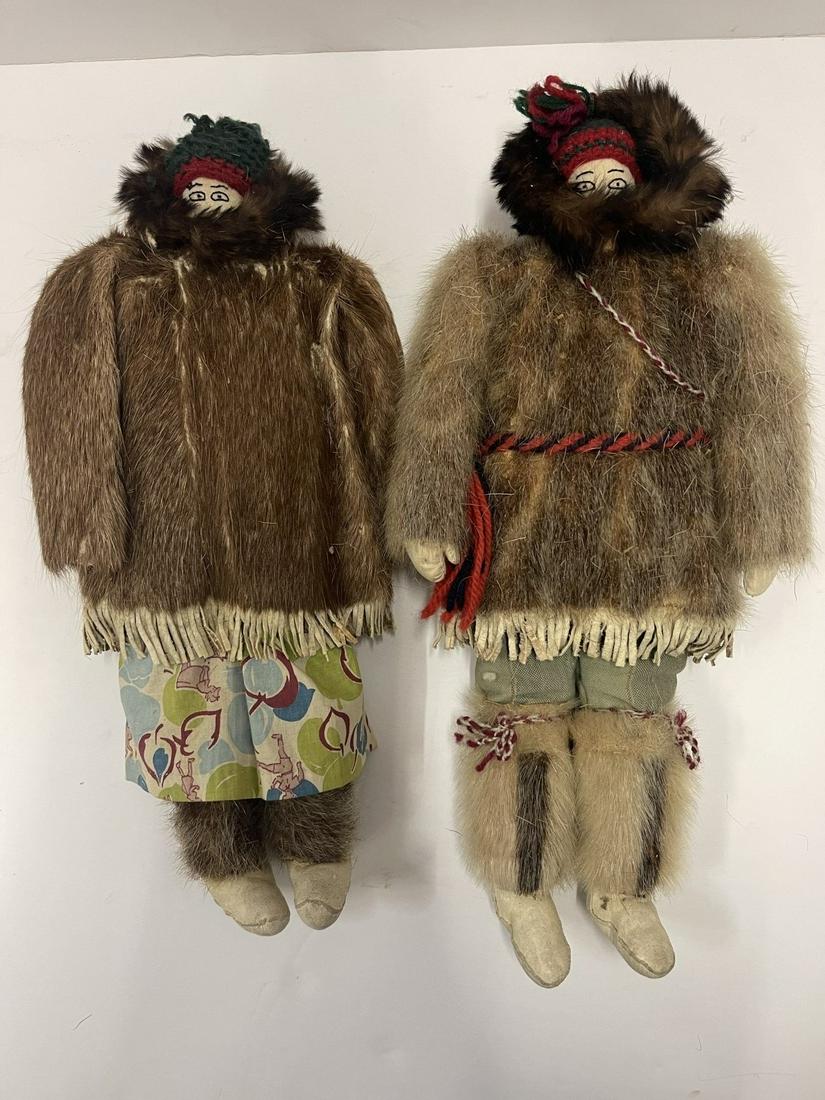 Handmade Dolls with Fur Clothing (1 of 12)