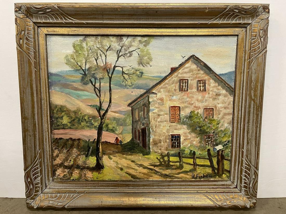 B. Fisher Oil on Canvas Painting (1 of 5)