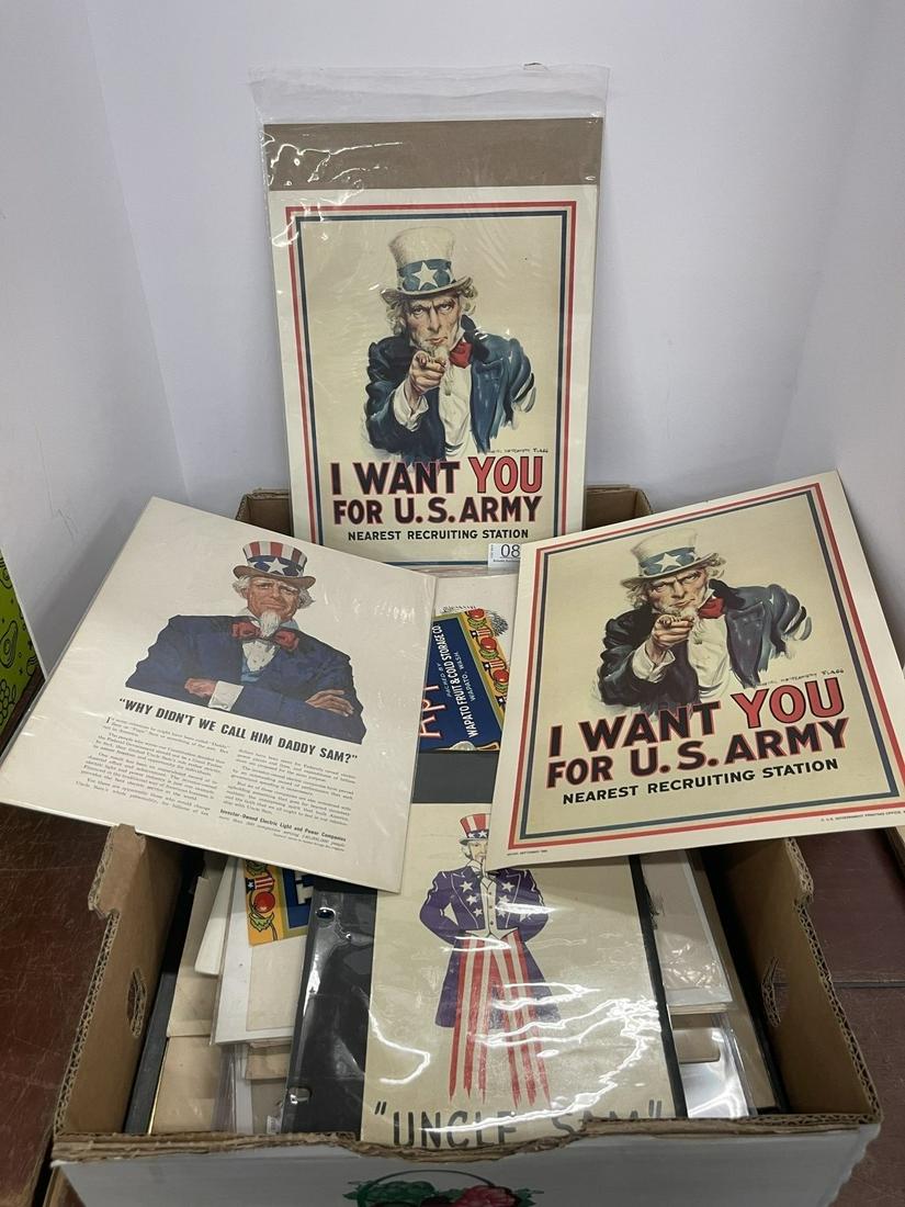 Large Group of Uncle Sam Ephemera (1 of 5)