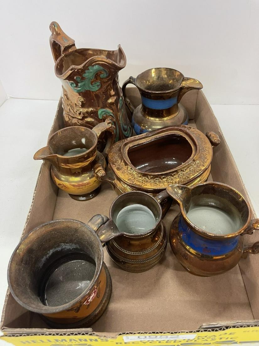 Box Lot of Copper Lustre (1 of 7)