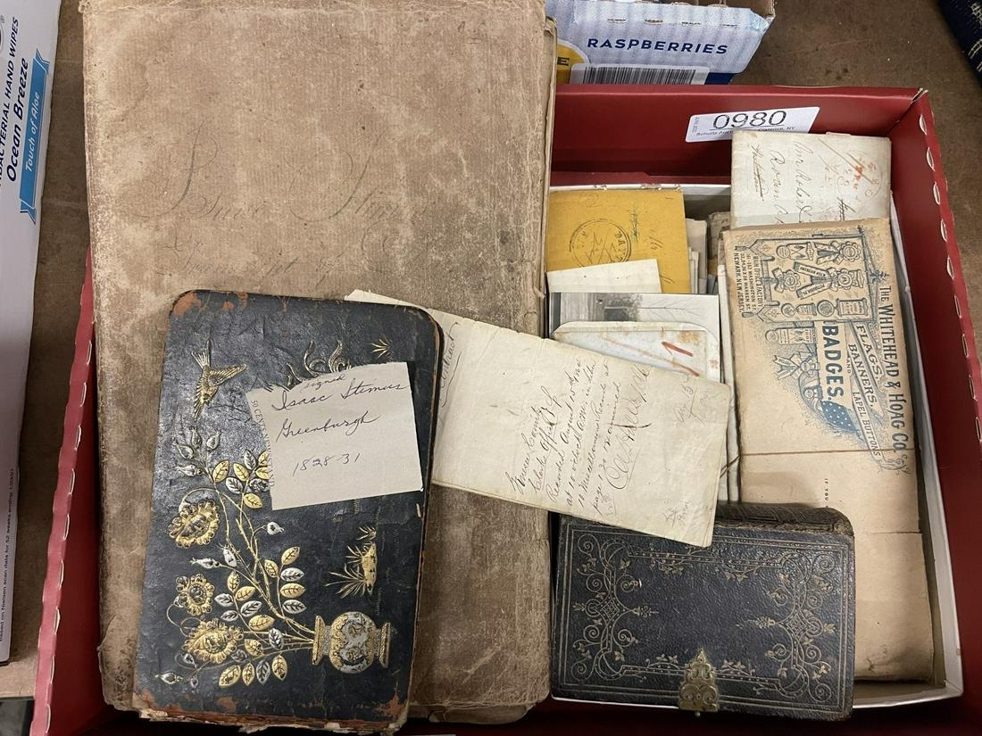 Issac Stimus Greenburgh Ledger 1828-1831, Etc (1 of 4)