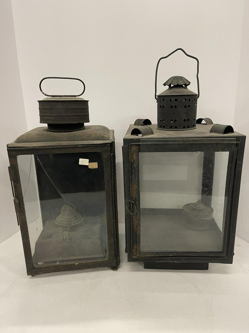 2 Early Lanterns incl. 1 Marked Dietz (1 of 10)