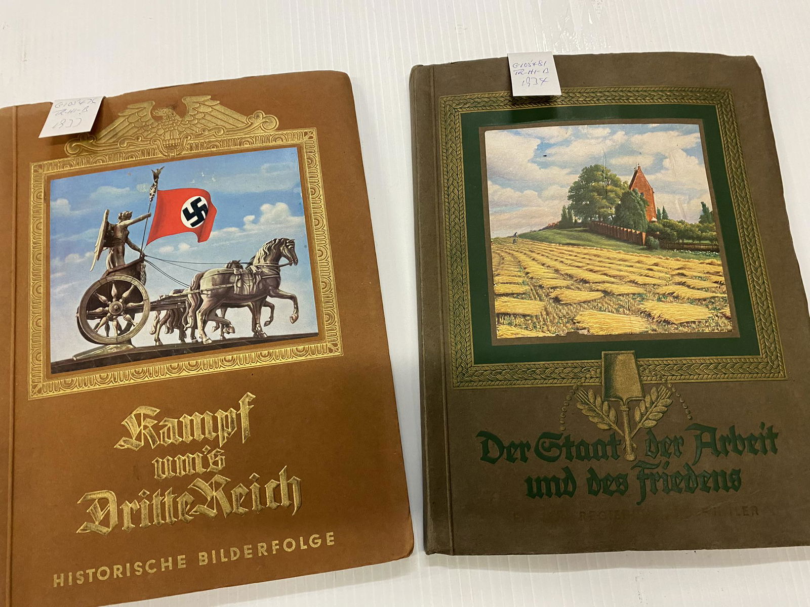 2 Books incl.Battle 3rd Reich Historical Pictures: 1933 Battle 3rd Reich Historical Pictures & 1934 The State of Work & Peace -