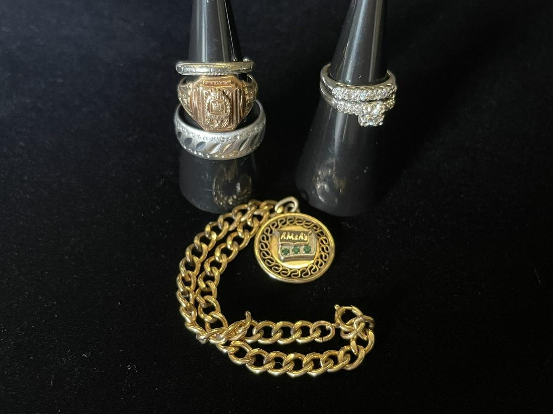 Mixed Gold Lot incl 14k Gold & Diamond Ring, etc (1 of 18)