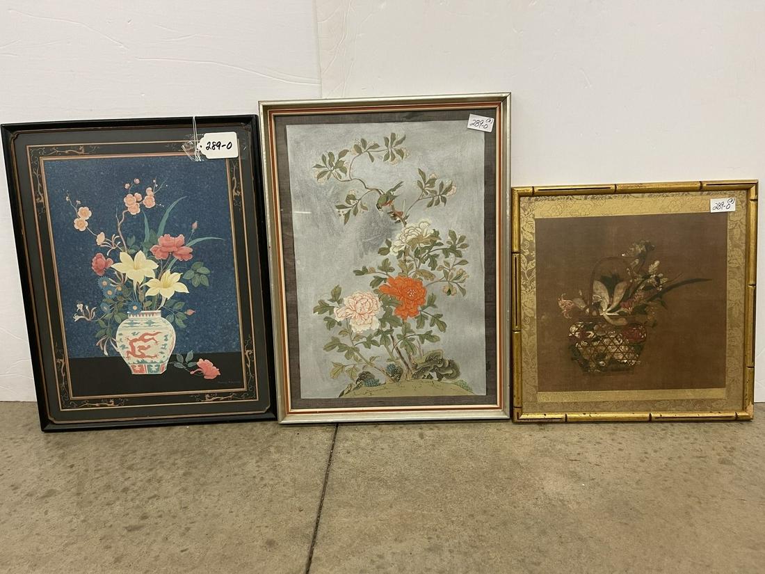 Asian Artwork, Birds in Tree, etc (1 of 8)