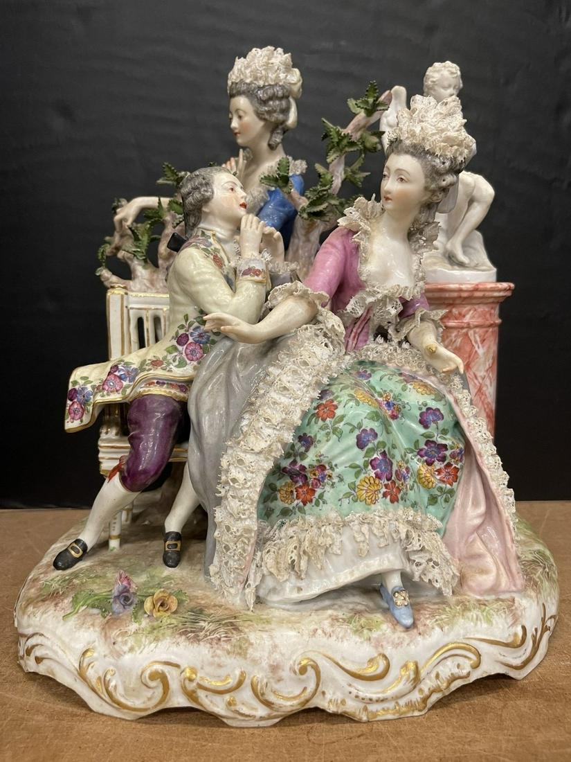 Meissen Figural Grouping of French Courtship (1 of 15)