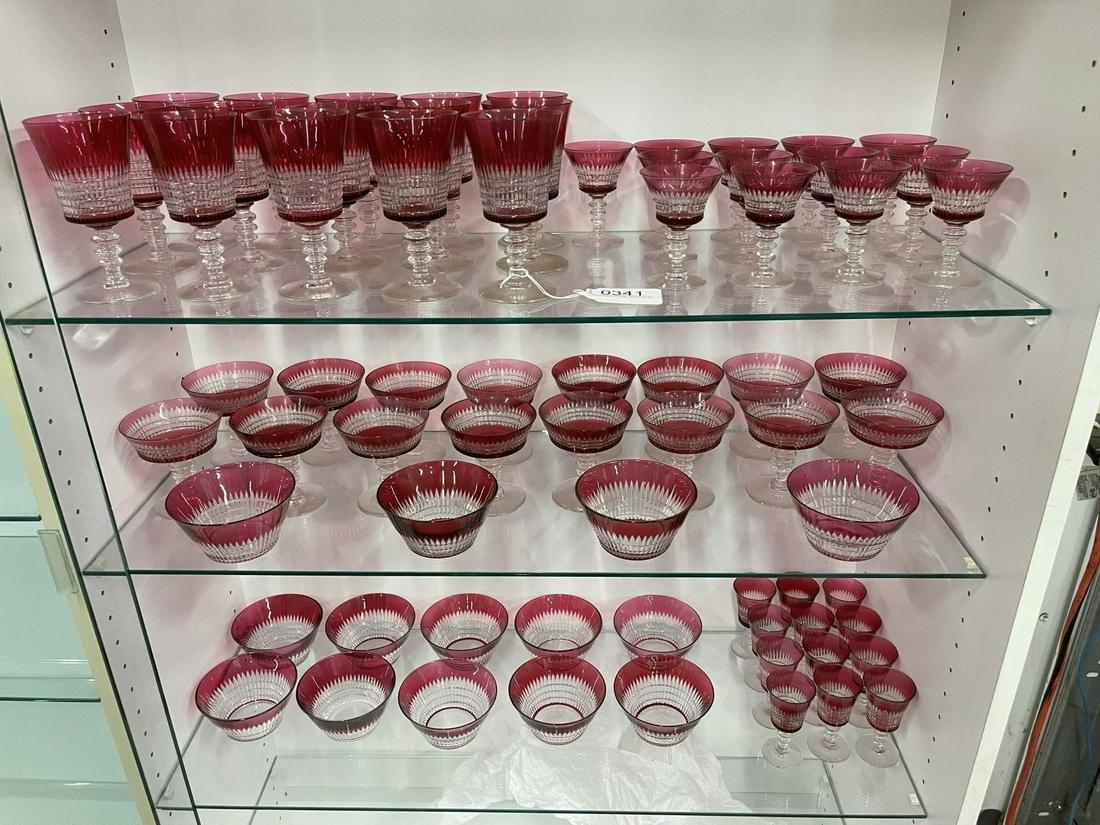 Approx. 70 pcs. Ruby to Clear Glasses, etc (1 of 9)