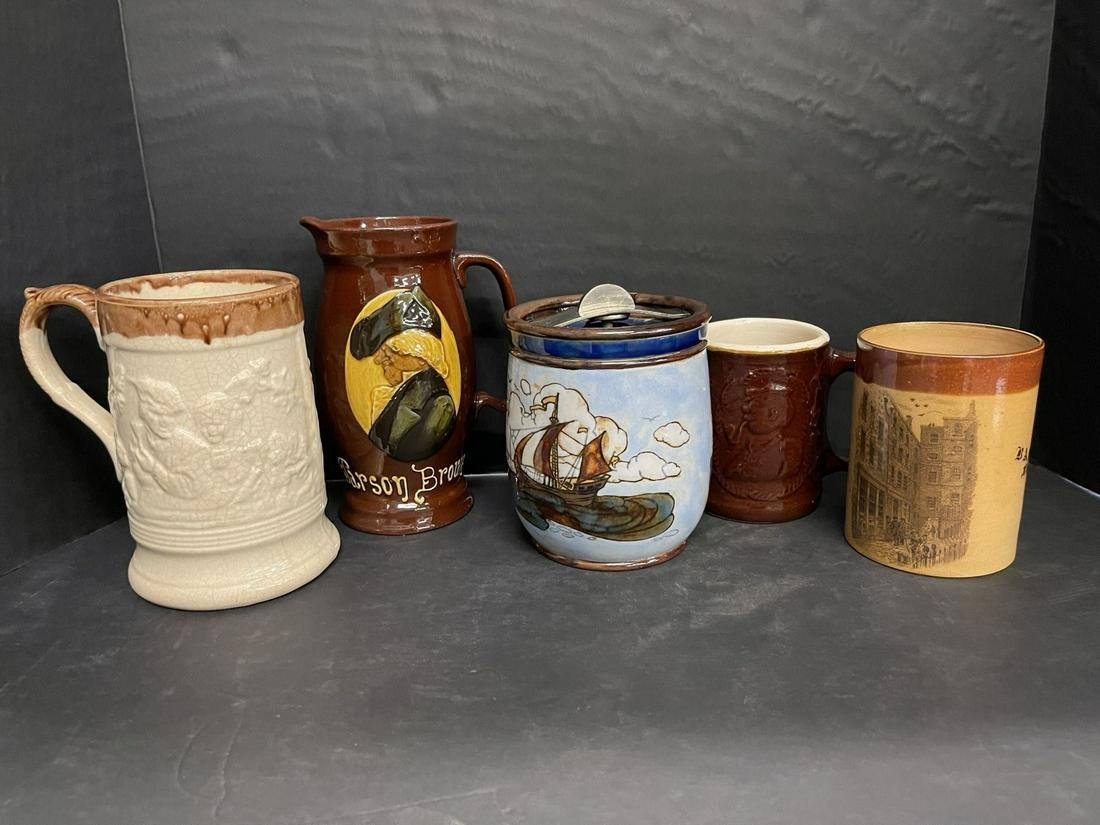 Royal Doulton Humidor, Parson Brown Pitcher, etc (1 of 17)