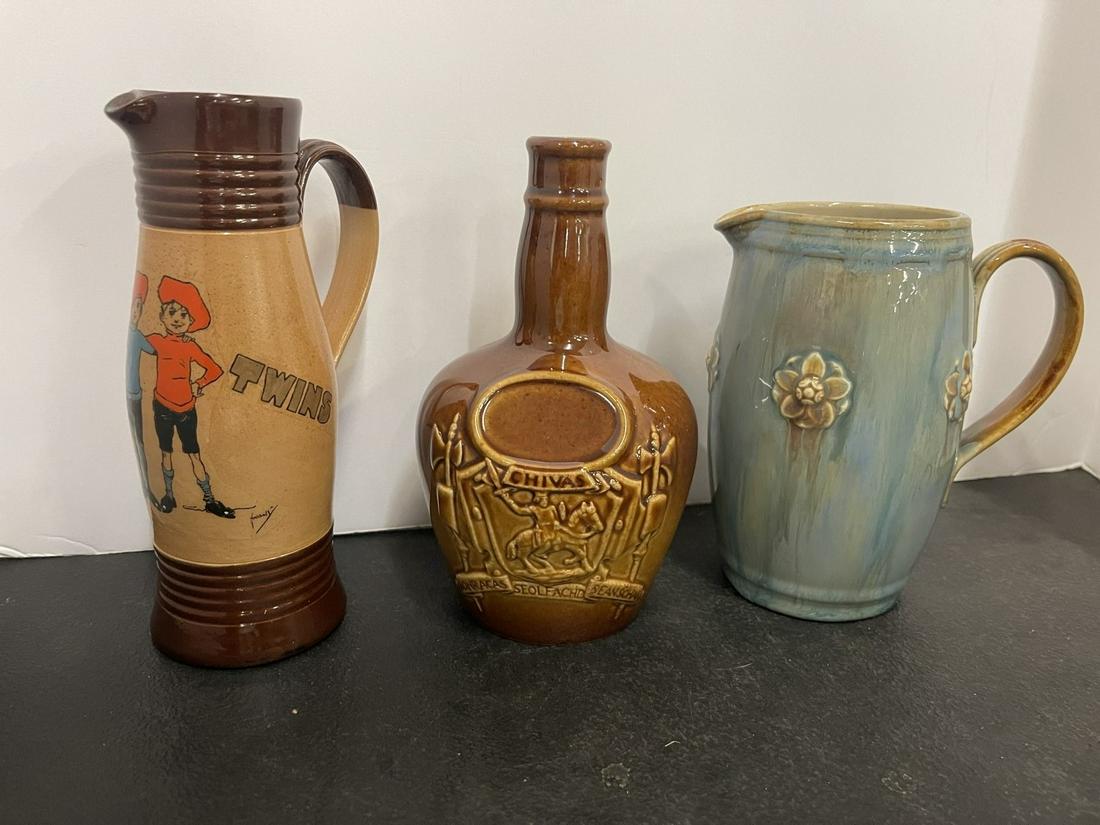 3pc. Royal Doulton incl. Rare "The Twins" Pitcher (1 of 12)