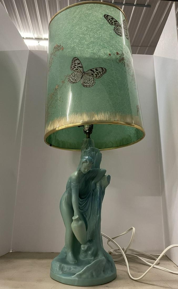 Unsigned Van Briggle Pottery Lamp (1 of 9)