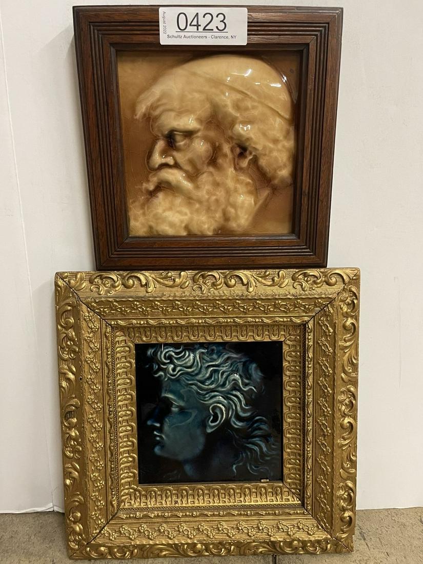 2 Framed Art Tiles incl. J & JG Low 1881 (1 of 8)