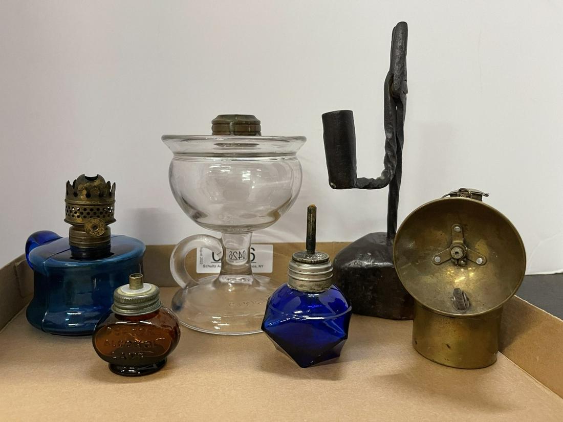 6 Lamps incl. 1883 Cobalt Lamp, etc (1 of 11)